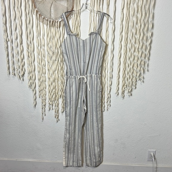 LemLem NWOT Cotton Stripe Overalls Jumpsuit Size Small - Picture 1 of 9